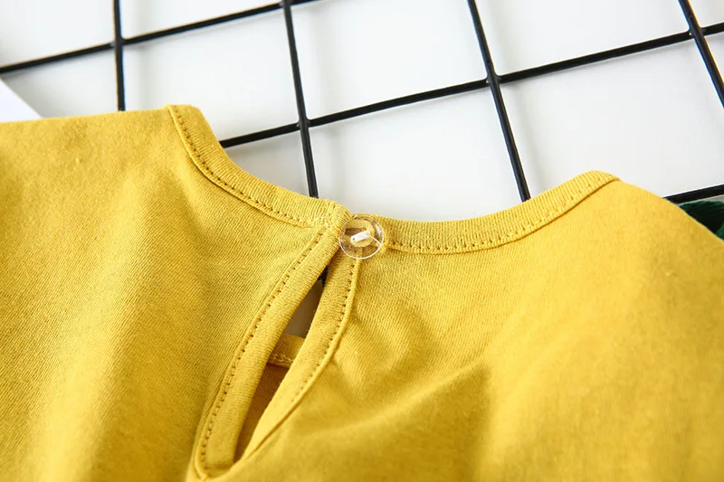 Summer Cotton Solid Color Baby Girls Simple Short Sleeve T Shirt With Bag Korean Style Infant Kids Tees Children Clothes Tops