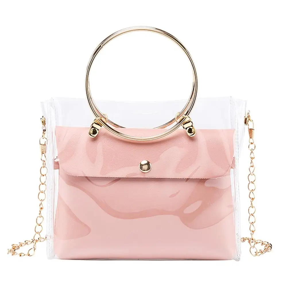 

Fashion Women Luxury Jelly Transparent Shoulder Bag Versatile Tote Outdoor Ladies Bag Handbag Messenger Sling Bag