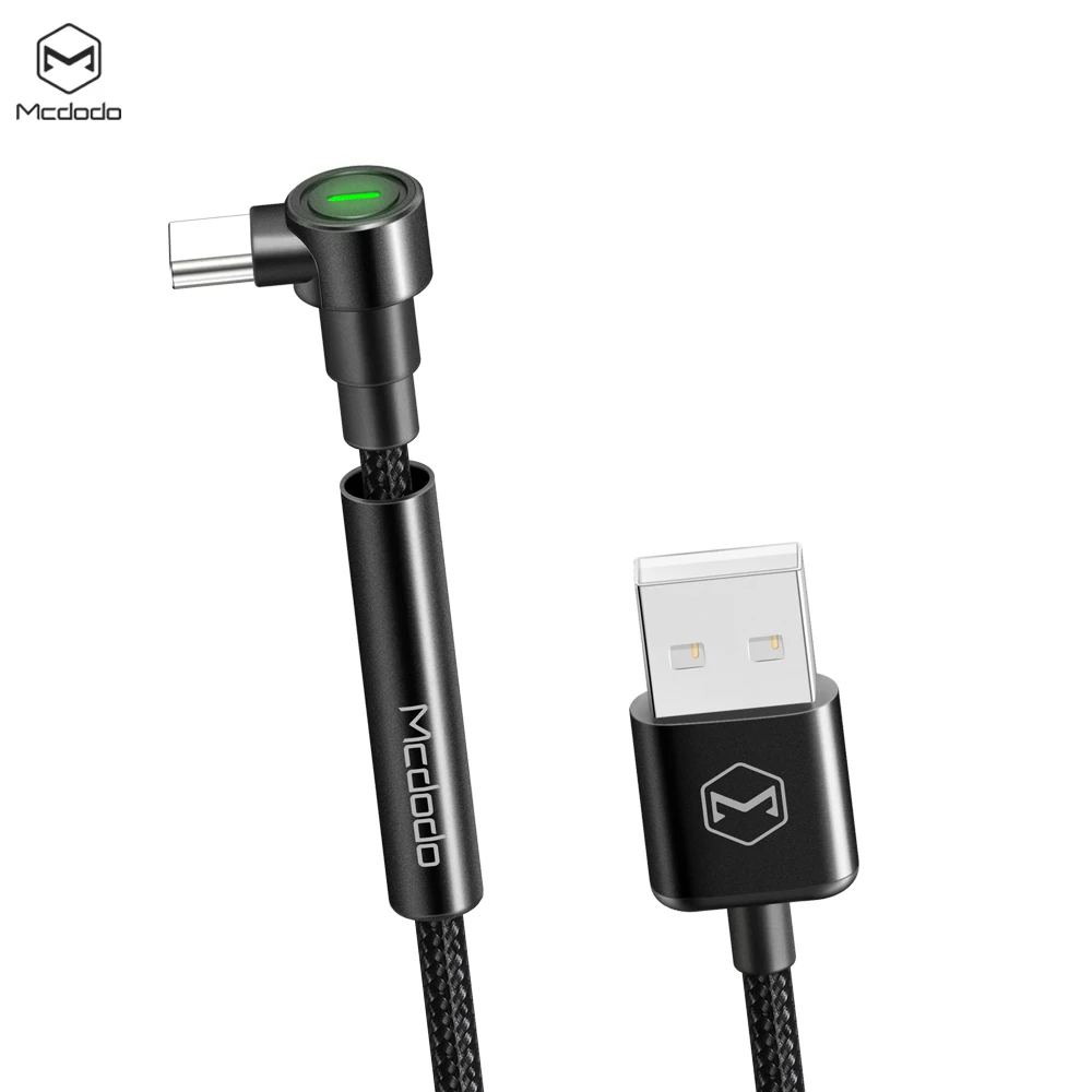 MCDODO 2m 5A Type C Cable Quick Charge 4.0 Fast Charging Phone Holder For Xiaomi Mi 9 8 Pro Mix3 Huawei Samsung USB Type-C Cord - Цвет: Black