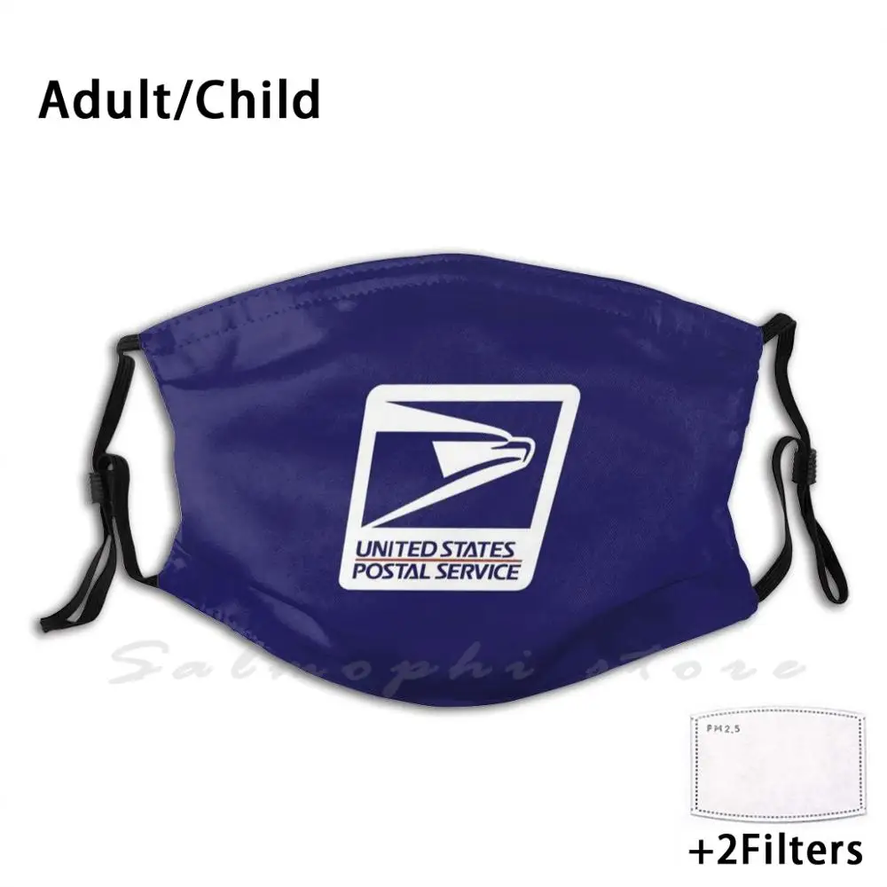 Mask Letter Carrier Classic Postal Navy Blue Going Stinkpad Pinstripes Pin Stripes Patriotic Red And Vintage | Аксессуары для