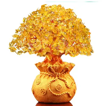

Golden Money Tree Ornament Hotel Wedding Delicate Purse Tree Ornament Fortune Tree Ornament Livingroom Beautiful