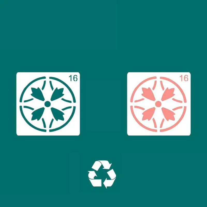 

24pcs Mandala DIY Painting Drawing Templates Ruler Stencil Scrapbooking Writing Tools Crafts Art Projects