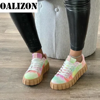 New Fashion Women Lace Up Casual Thick Bottom Flat Shallow Sneakes Sports Shoes Woman Lady Female Flats Running Trainers Shoes 6