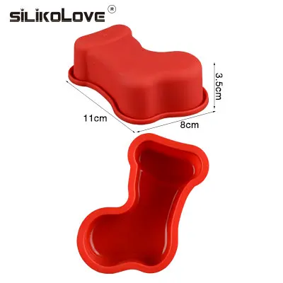 random color2025D SILIKOLOVE мини-силиконовая форма для торта Формы для выпечки миски Детские Хлеб пироги буханка антипригарный силиконовый Плесень лотки для выпечки кастрюли - Цвет: random color2025D