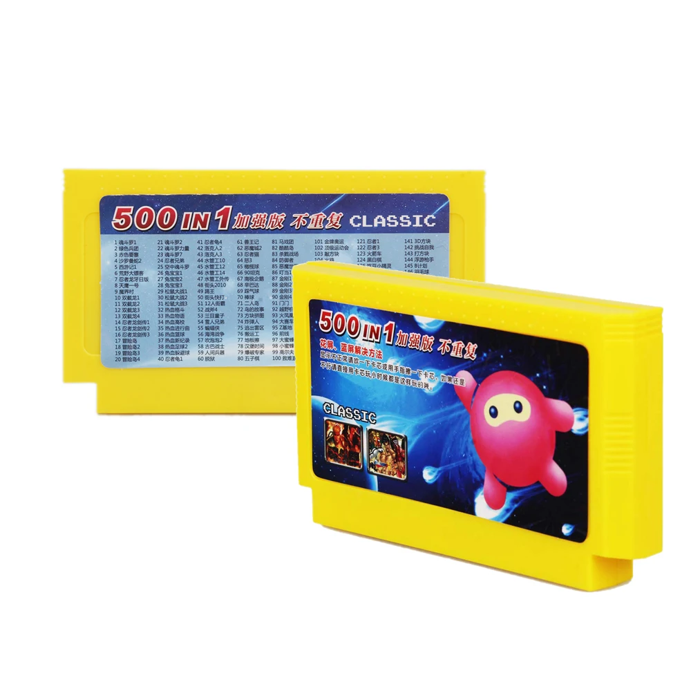 

Game machine Memory Card 500 in 1 Classic Games Collection 8 Bit 60 Pins Game Card for Video Game Console Memory Card