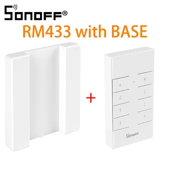 

New SONOFF RM433 433 MHz RF Remote Controller BASE 8 Keys Multipurpose Custom Works with RF/Slampher/4CH Pro/TX Series/RF Bridge