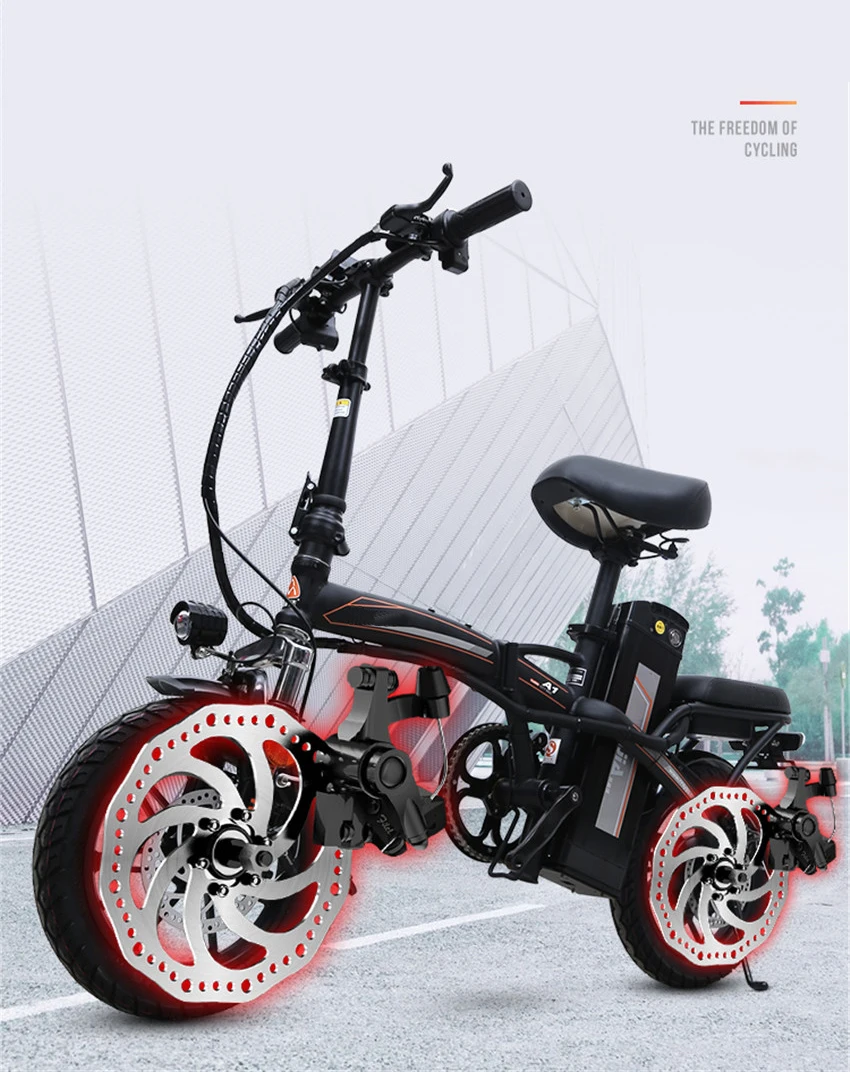 Discount Mini Bike Folding Electric Bike 14inch Wheel Motor E Bike Electric Bicycle Scooter 48V Lithium Battery 1 Discount Mini Bike Folding Electric Bike 14inch Wheel Motor E Bike Electric Bicycle Scooter 48V Lithium Battery 1
