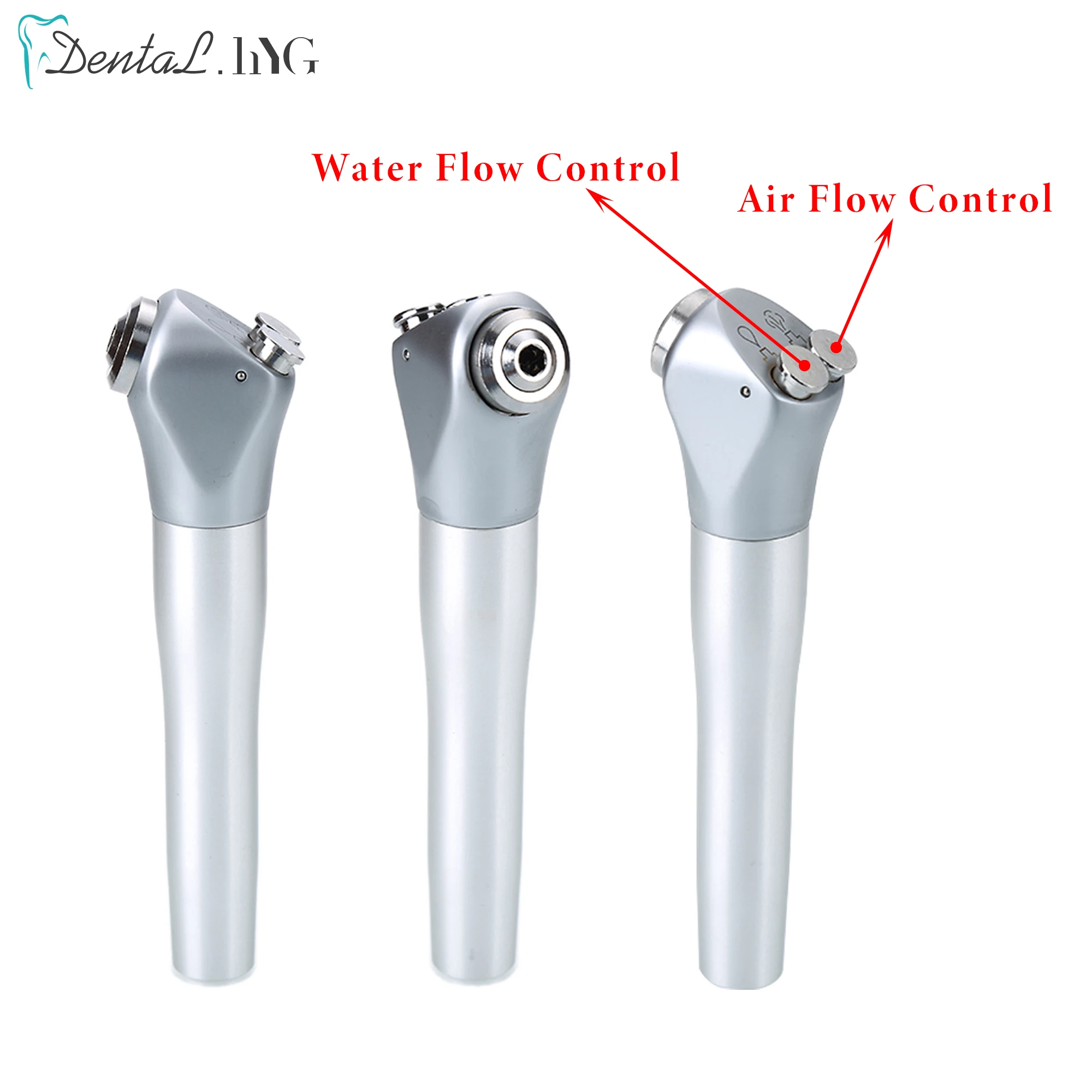 Dental 3-Way Triple Syringe Air Water Spray Handpiece with 2 Autoclavable Nozzle Tips Tube Teeth Whitening Dental Care Equipment