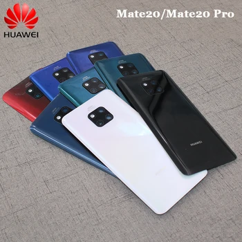 Huawei Mate 20 tylna pokrywa baterii oryginalna obudowa tylnej obudowy obudowa telefonu wymiana dla Huawei Mate 20 Pro z obiektywem aparatu tanie i dobre opinie HUAI XIAO HAI CN (pochodzenie) Glass Mate20 Mate20 Pro Cover Wholesale Retail Dropshipping