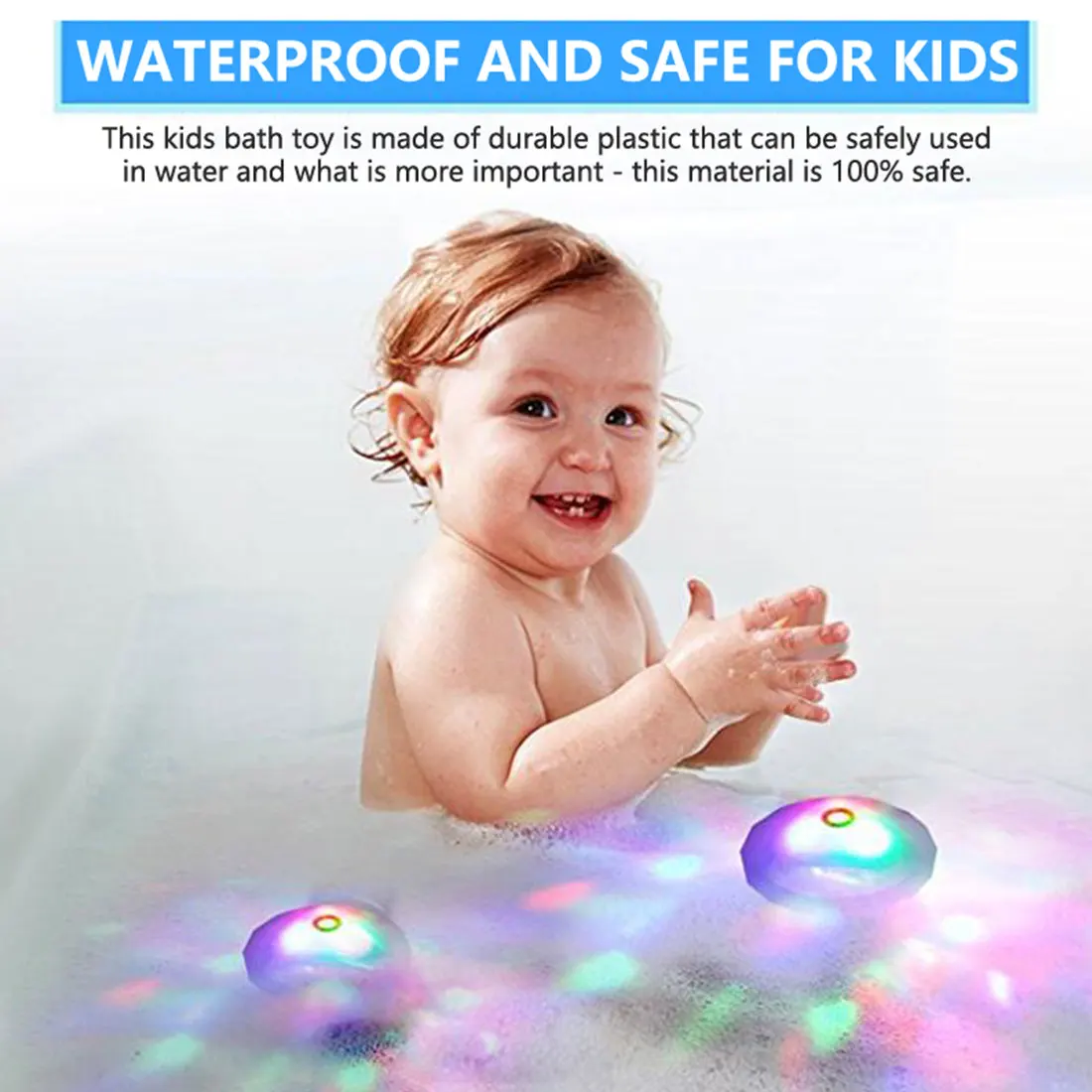 Piscina Flutuante Atmosfera Lâmpada Iluminar Buey Kids Banheiro Brinquedos Impermeáveis Drift Light Rgb Cor Aleatória Led Luz 9 à prova d'água rgb de cor aleatória
