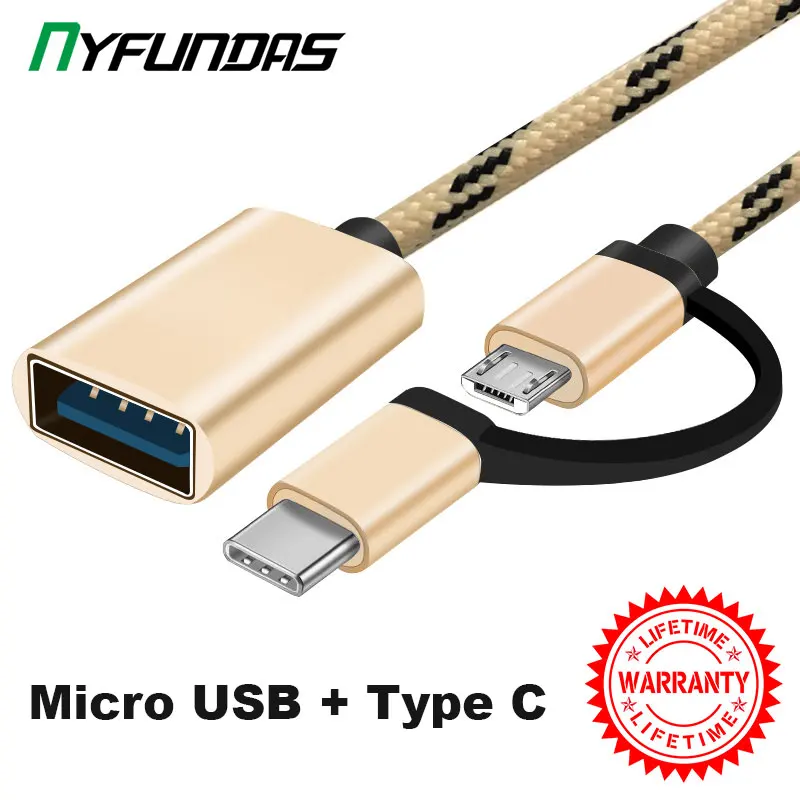 2в1 Micro USB Type C OTG кабель Adaoter Для Xiaomi Mi 9 Redmi Note 8 Pro 10 Huawei P30 Samsung S10 S9 A50 Oneplus 7T One Plus 7|Переходники и адаптеры|   | АлиЭкспресс