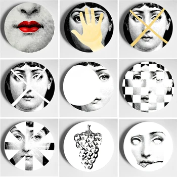 

6/7/8/10 Inch Lina Cavalieri Wall Plate Decorative Plate Italy Design Ornaments Home Living Room Background Studio Decoration