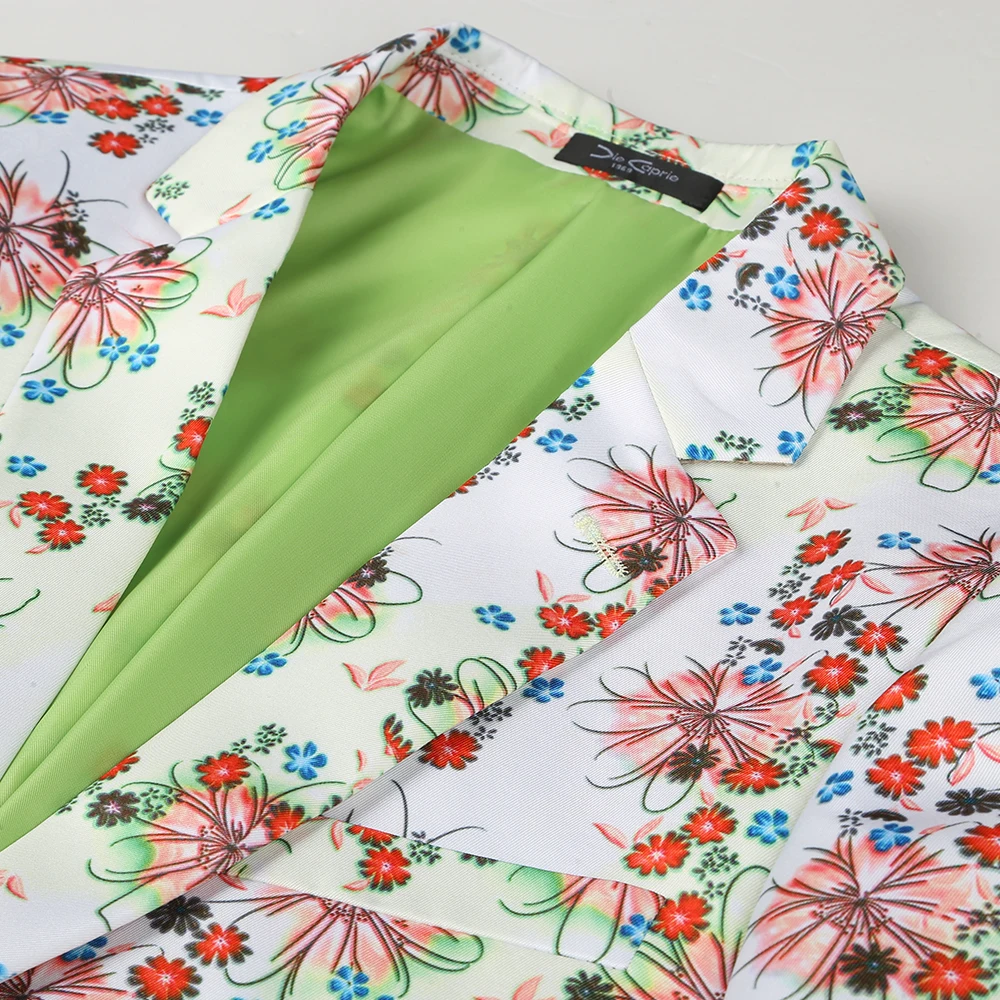 PAULKONTE Flower Print Slim Fit Men Suit Jacekts Leisure Suits Blazers Printing Flower Men Blazer Stage Costumes For Singers PAULKONTE Flower Print Slim Fit Men Suit Jacekts Leisure Suits Blazers Printing Flower Men Blazer Stage Costumes For Singers