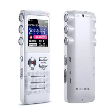 

Voice Activated Recorder Double Microphone Dual-Core Denoise Record 8GB Audio Recorder MP3 Music Player Dictaphone