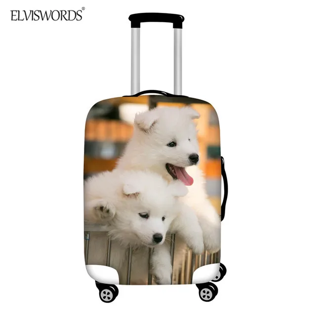 Чехол ELVISWORDS с милым самоированным узором для багажа 1"-32", Чехол с 3D принтом, эластичный толстый Дорожный чемодан на молнии, чехлы - Цвет: HMC1080