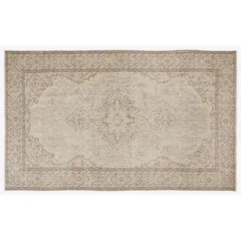 

Handmade Beige Vintage English English Area Rug 178x293 Cm-5'10''X9'7''