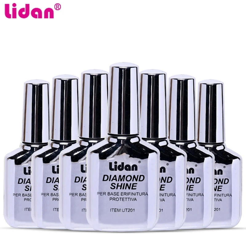 

New High-end No Smell Nail Gel Diamond Crystal Bright Nail Polish 15ML Nail Transparent Protection Lasting Oil Bright Polish