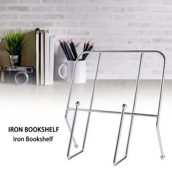 

Simple Book Stand Wrought Iron Desktop Bookshelf Innovative Desk Photo Frame Bracket File Finishing Storage Rack Desk Organizer