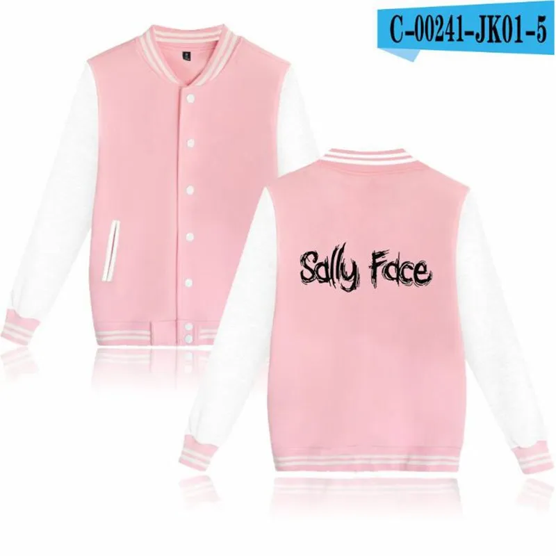 Модная бейсбольная куртка Sally Face, ужасная спортивная куртка для мужчин и женщин, пальто, осенне-зимняя уличная Толстовка в стиле хип-хоп