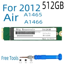 512 ГБ SSD для воздуха 2012 ранней до середины поздно A1465 MD223 MD224 A1466 MD231 MD232 512 г