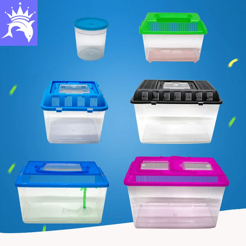 

Manufacturers Direct Selling wu gui he su liao dou Fish Tank Tortoise Goldfish Bowl Aquarium Pet Box