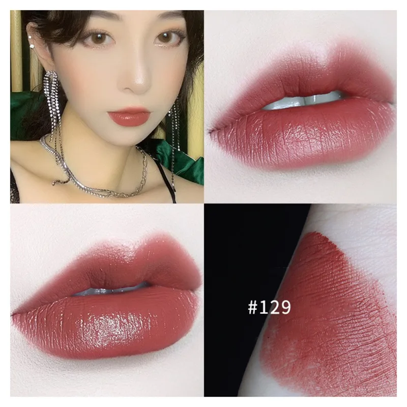 01 Мозаичный узор цепь Коллекционная губная помада мягкий цвет матовая помада для губ Горячая - Цвет: 01