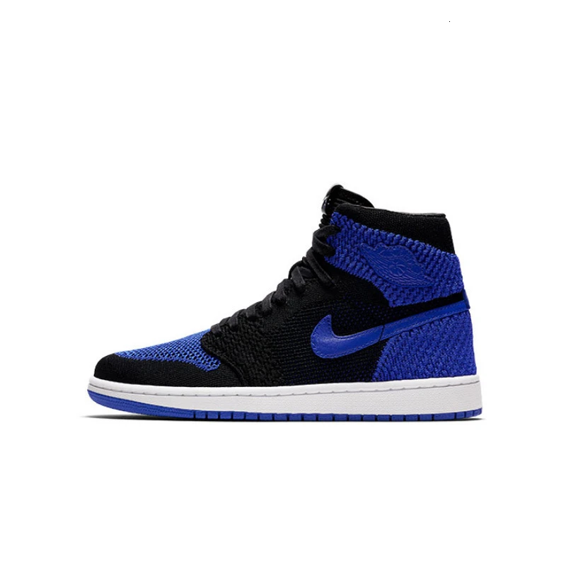 Оригинальные кроссовки для баскетбола Air Jordan 1 Flyknit AJ1, оригинальные мужские дышащие спортивные кроссовки, Новое поступление#919704