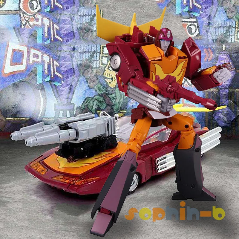 Трансформированная фигурка Rodimus Prime Masterpiece MP40 Hod Rod Car KO Version