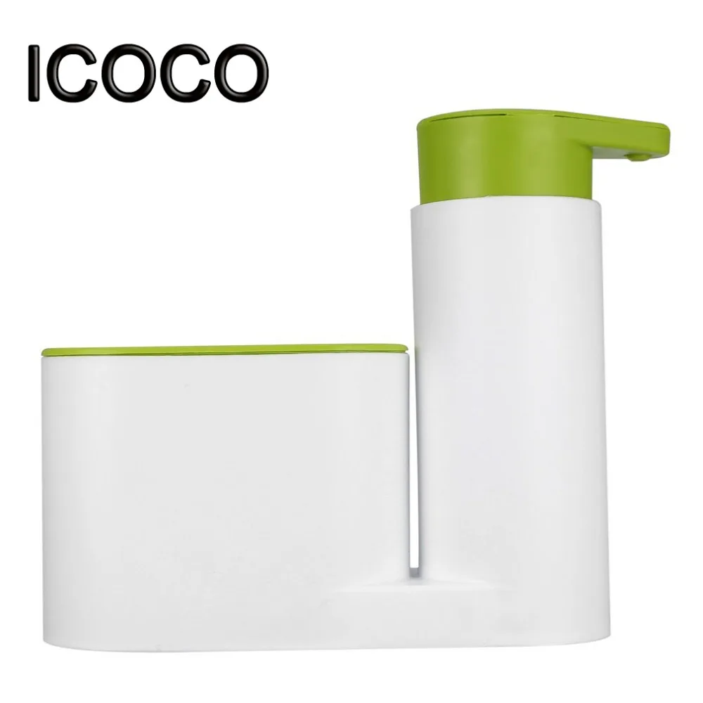 ICOCO 3 в 1 пластиковый диспенсер для мыла и шампуня практичная коробка для жидкого мыла шампунь контейнер для геля для душа держатель для ванной кухни
