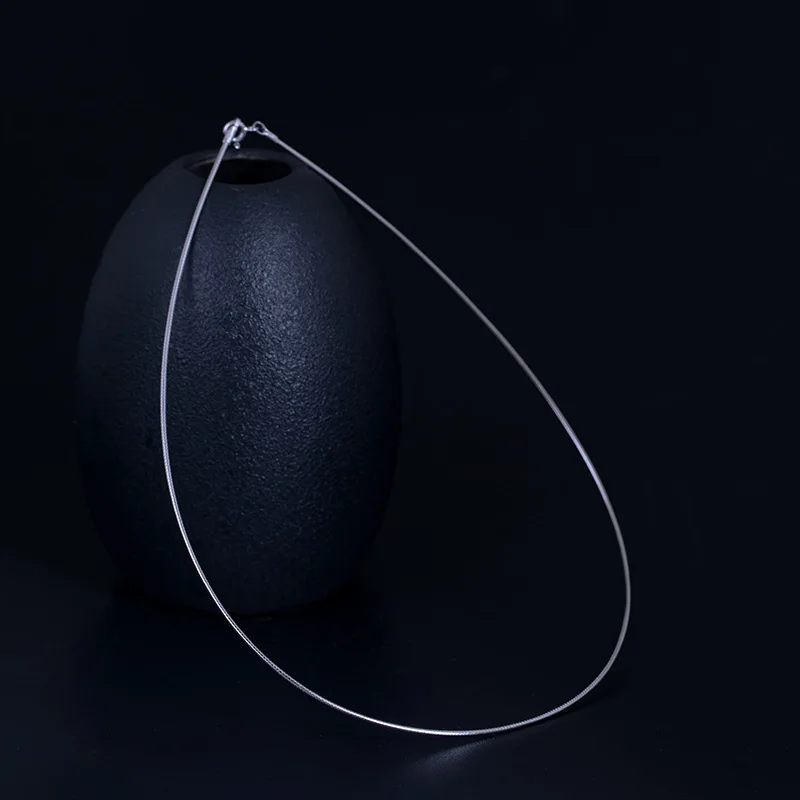 S925 Серебряная Оголенная цепочка простые крутящие момента