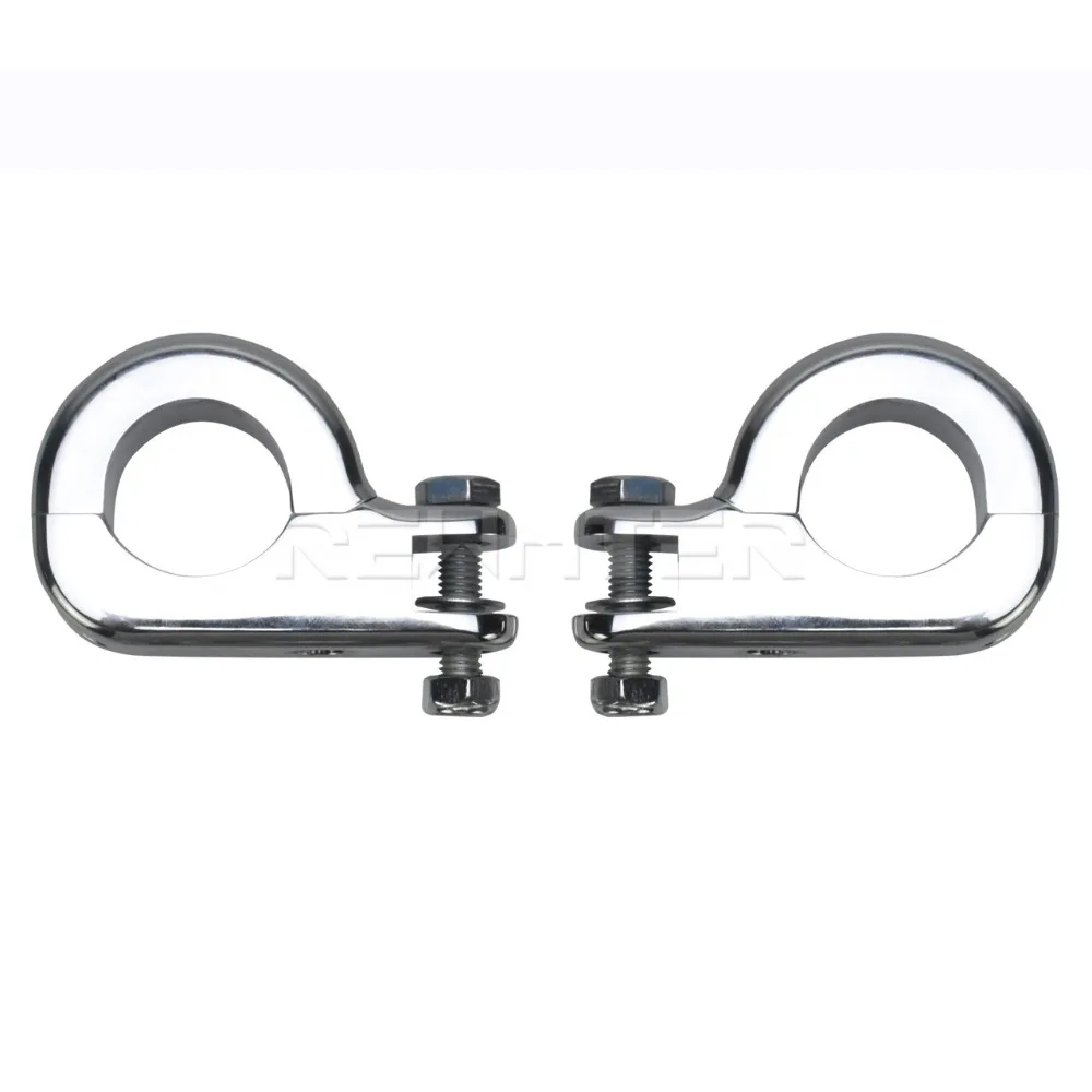 Подножки для мотоцикла, шоссе, P-Clamp, хром, 1, 1/4 дюйма, 32 мм, подножки для ног, монтажный комплект, чехол для Harley, для Yamaha
