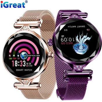 

iGreat Lady Fashion H1 Smart Watch Women Bluetooth Waterproof Heart Rate Multiple sport Fitness Tracker Smartwatch Bracelet