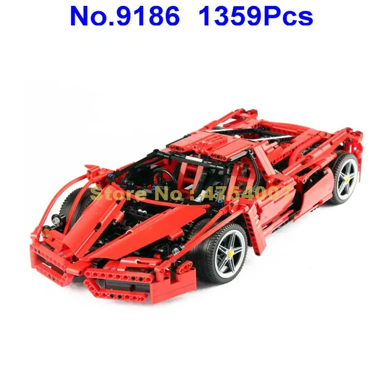 9186 1359 шт technic 1:10 supercar sportscar спортивный автомобиль bela 8603 строительный блок игрушка