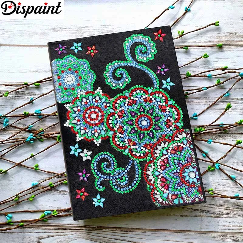 Dispaint A5 записные книжки 5D DIY алмазная живопись специальная форма Дневник Книга Алмазная вышивка "Мандала птица" Стразы Декор подарок