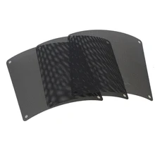 10Pcs 140x140mm Cuttable Speaker Grilles Black PVC PC Fan Dust Filter Dustproof Case Computer Filter Mesh