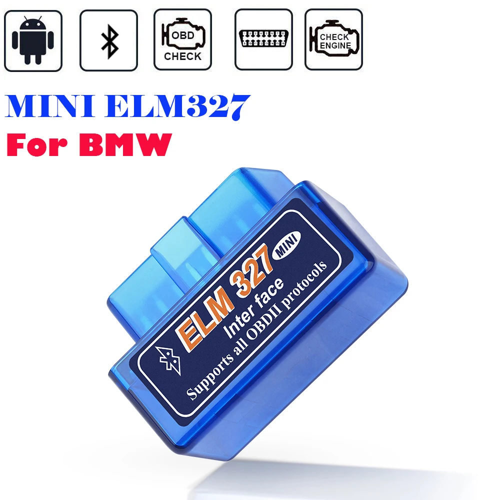 Bluetooth ELM327 OBD2 сканер для BMW E39 E46 E36 E90 E91 E60 E61 E87 E84 E30 E34 F10 F20 F30 X3 X5 X6 M3 диагностические