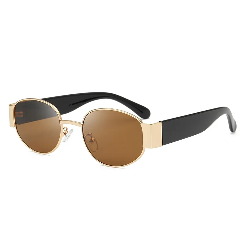 

Ololo ou oval sunglasses women's-2019 New style sun glasses women's fashion wide leg men's European and American-style SUN glass
