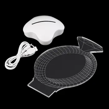 

ICOCO Acrylic 3D Illusion Bulb Lamp LED Night modern art deco Table Desk Lamp for Bedroom and living room Free Shipping