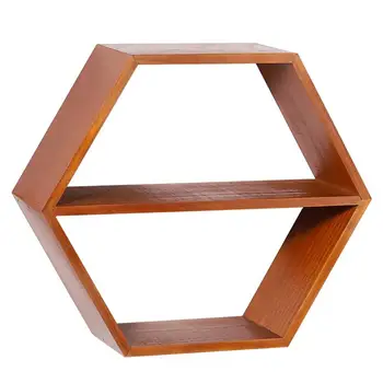 

1Pc Retro Style Storage Rack Wall-Mounted Storage Holder for Home Random Color