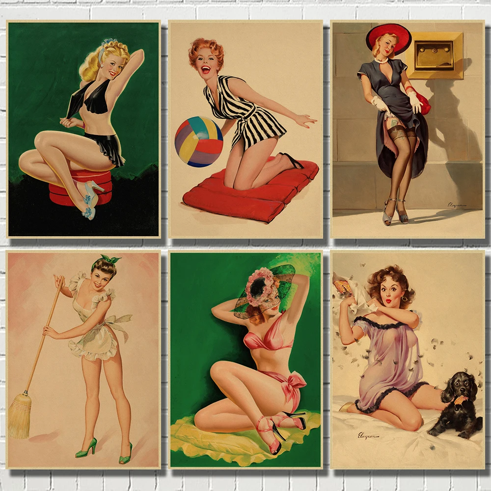 1950s Vintage Pin Up Girl Wall Art: How to Choose, Style, and Install  Authentic Retro Decor, image size:1000x1000