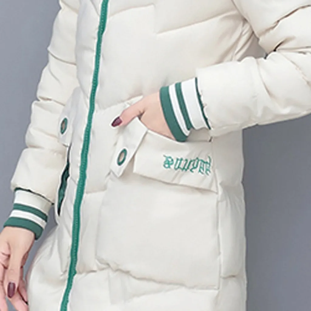 Chaqueta manteau femme, зимнее пальто для женщин, зимнее однотонное пальто с принтом и карманами на пуговицах, длинное пальто с длинным рукавом, abrigos mujer invierno