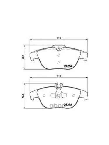 Колодки Тормозные Mercedes W204/X204 07- Задние Brembo P50104 Brembo арт. P50104