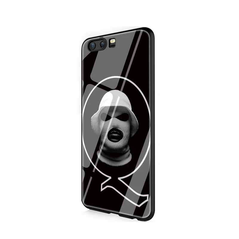 EWAU школьник Q Oxymoron чехол из закаленного стекла для телефона для huawei P10 P20 P30 mate 20 Lite pro P Smart Y6 Y9 Honor 8X9 10 - Цвет: G1