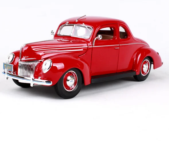 1/18 Металл Masto 1968 1947 1950 FORD Модель автомобиля/имитационная модель автомобиля - Цвет: 1939 red Ford