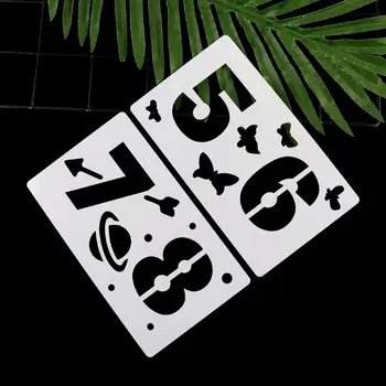 

38pcs/set Numbers Letters Drawing Template Stencil Painting Embossing Scrapbook