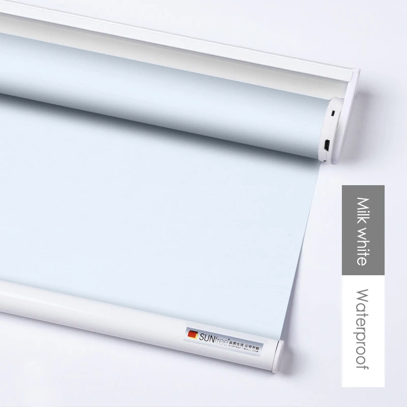 milk white Sunfree интеллектуальные электрические рольставни DC 5 в беспроводной литиевый аккумулятор жиронепроницаемый, водонепроницаемый автоматический рольставни для офиса/дома - Цвет: milk white