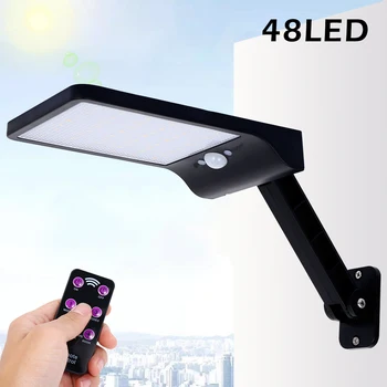 

48 LED Solar Lights Outdoor Waterproof PIR Motion Sensor Lamp Remote Control Solar Light Solar Street Yard Garden LED Light