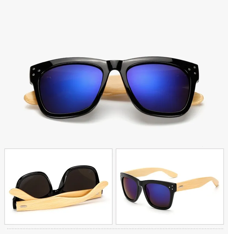 JASPEER натуральные бамбуковые солнцезащитные очки мужские и женские Винтажные Солнцезащитные очки серые прозрачные линзы Роскошные Мужские квадратные стильные брендовые дизайнерские очки