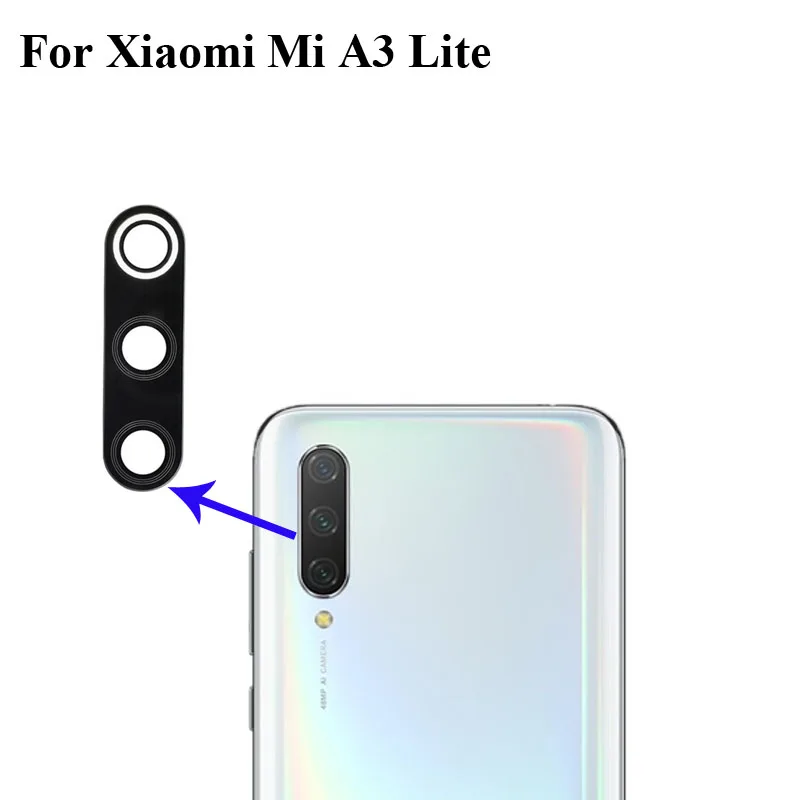 Высококачественные запчасти для задней камеры Xiaomi Mi A3 Lite стекло