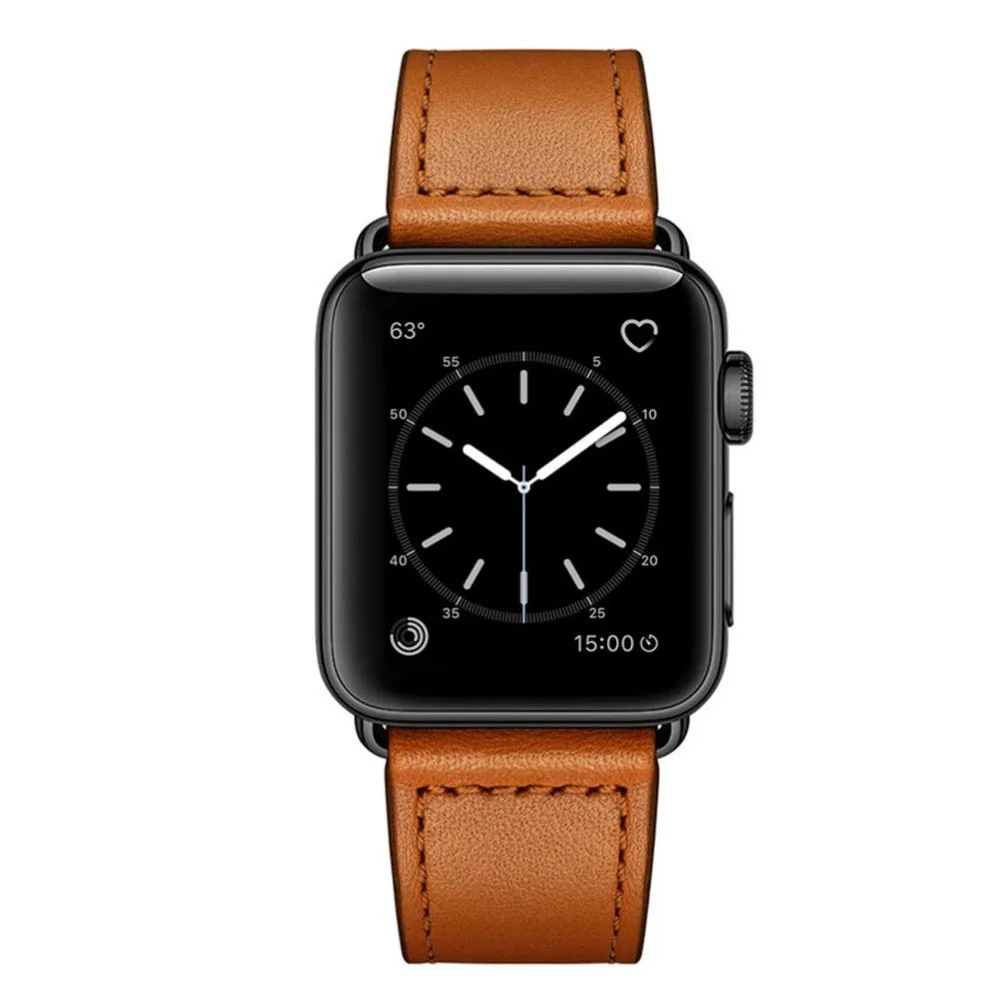 100% натуральная кожа петля ремешок для apple watch браслет SE настоящая 38 мм 40 iwatch 6/5/4/3/2/1